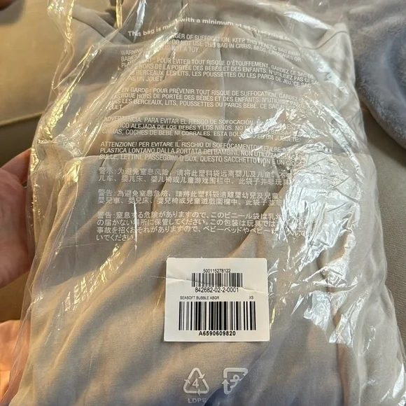 SEASOFT BUBBLE HEM HOOD ABALONE GREY - Picture 4 of 5